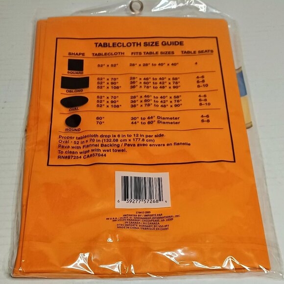 NEW Home Collection Tablecloth Oval 52x70 - Picture 4 of 4